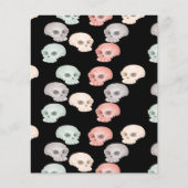 colorful skulls on black (Front)