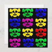 Colorful skulls pattern (Front/Back)