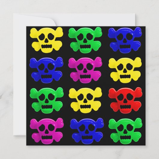 Colorful skulls pattern (Front)
