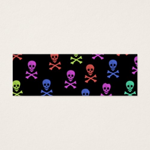 Colorful Skulls Profile Card Business Cards