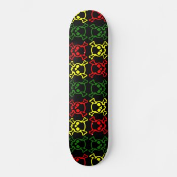Colorful Skulls Skateboard by ImGEEE at Zazzle