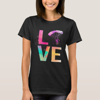 Colorful Skydiving Mom  Skydiving T-Shirt