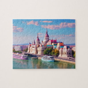 Colorful Skyline Budapest Jigsaw Puzzle