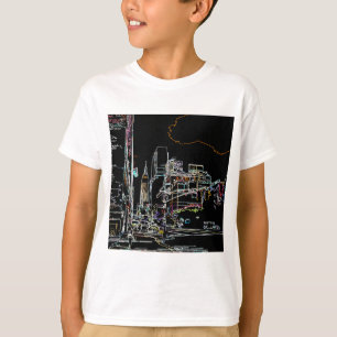 Colorful skyline in Manhattan T-Shirt