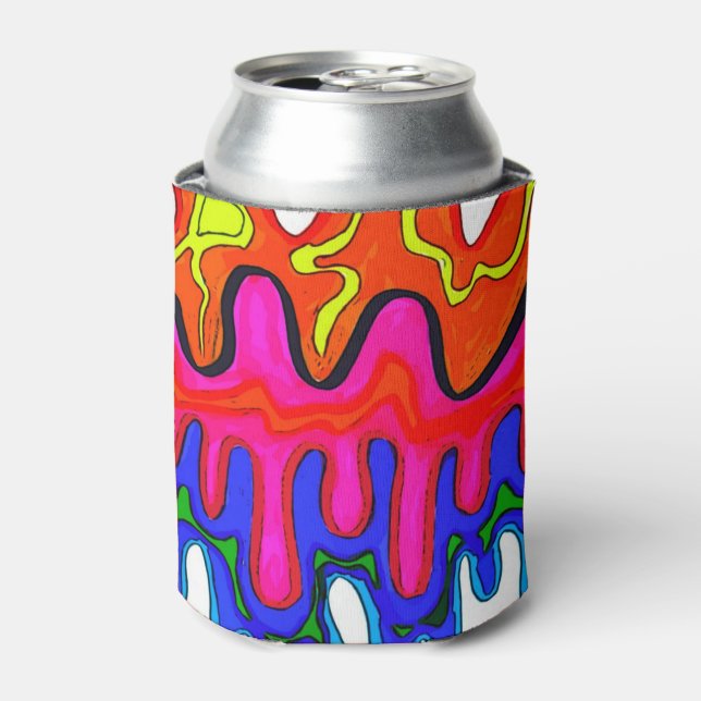Colorful Slime Can Cooler (Can Front)