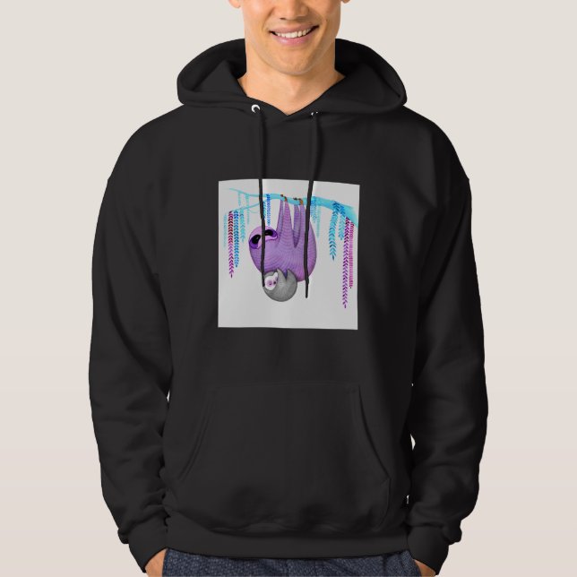 Colorful Sloths Hoodie (Front)
