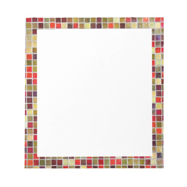 Colorful Small  Tiling Background Notepad (Front)