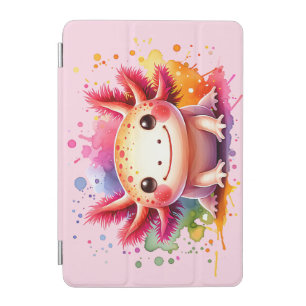 Colorful smiling Axolotl as a graphic iPad Mini Cover