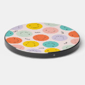 Colorful Smiling Happy Face Pattern Wireless Charger (Front 2)