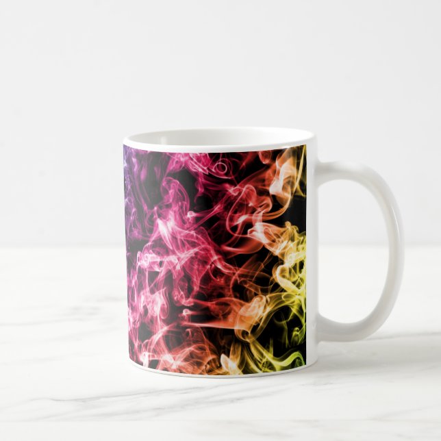 Colorful smoke design coffee mug (Right)