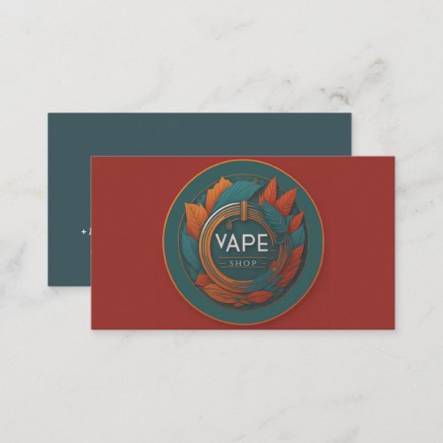 Colorful Smoke Vape Shop Business Card