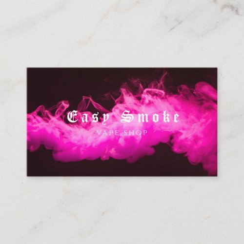 Colorful Smoke Vape Shop Business Card