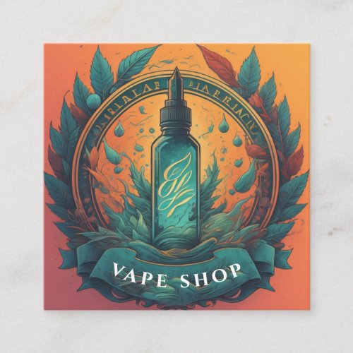 Colorful Smoke Vape Shop Business Card