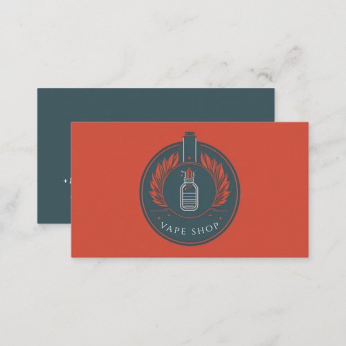 Colorful Smoke Vape Shop Business Card