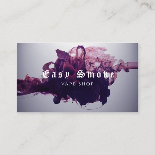 Colorful Smoke Vape Shop Business Card