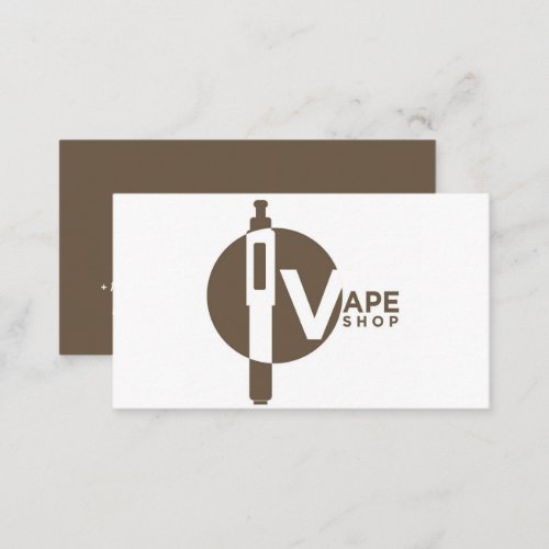 Colorful Smoke Vape Shop Business Card