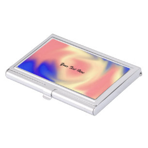Colorful Smudge Business Card Holder