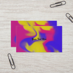 Colorful Smudge Business Cards