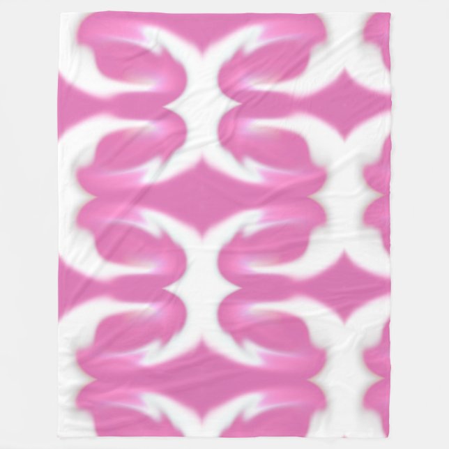 Colorful Smudge Fleece Blanket (Front)