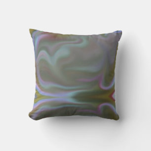 Colorful Smudge Throw Pillow