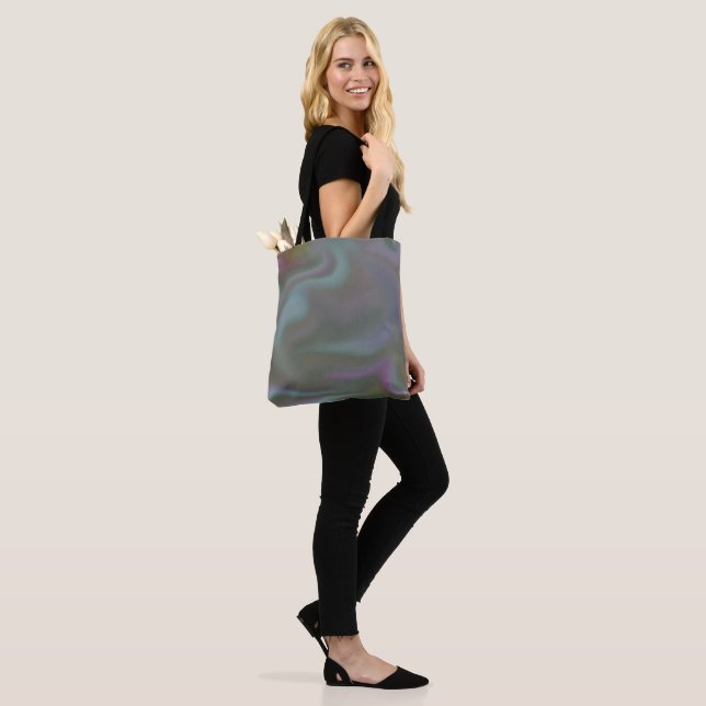 Colorful Smudge Tote Bag (On Model)