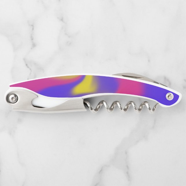 Colorful Smudge Waiter's Corkscrew (Front)