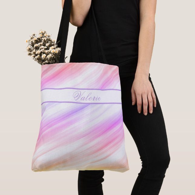 Colorful Smudges Tote Bag (Close Up)