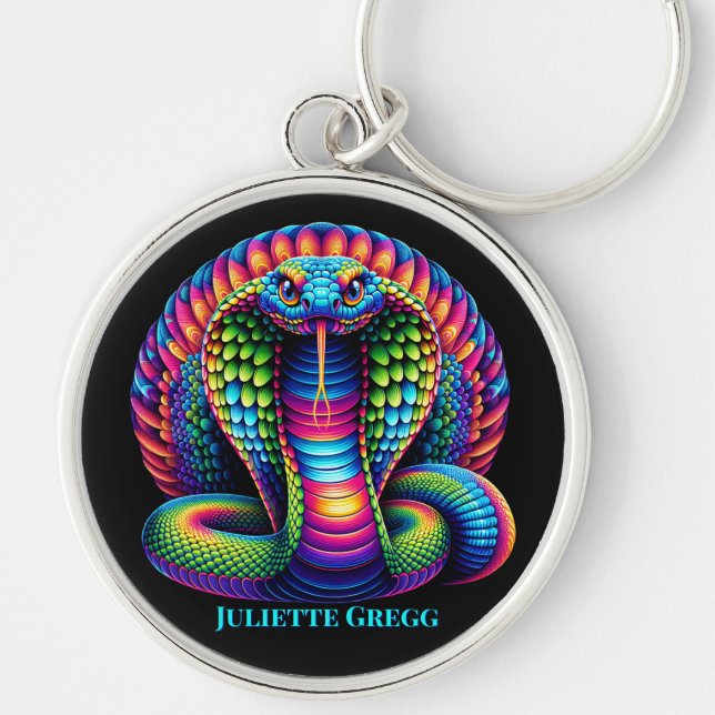 Colorful Snake Keychain (Front)