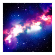 Colorful Snake Nebula Galaxy Art Poster