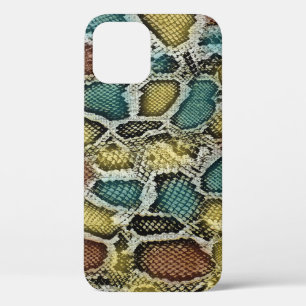 Colorful snake skin: seamless design. iPhone 12 case