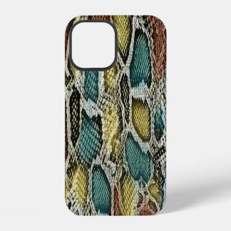 Colorful snake skin: seamless design. iPhone 12 case