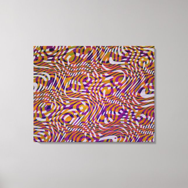 Colorful Snake Styles Pattern Design  Canvas Print (Front)