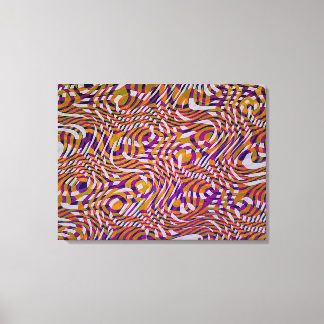Colorful Snake Styles Pattern Design  Canvas Print (Front)
