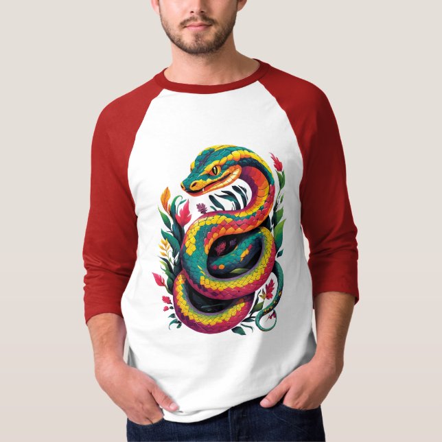 Colorful Snake T-Shirt (Front)