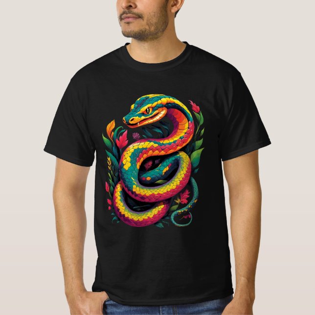 Colorful Snake T-Shirt (Front)