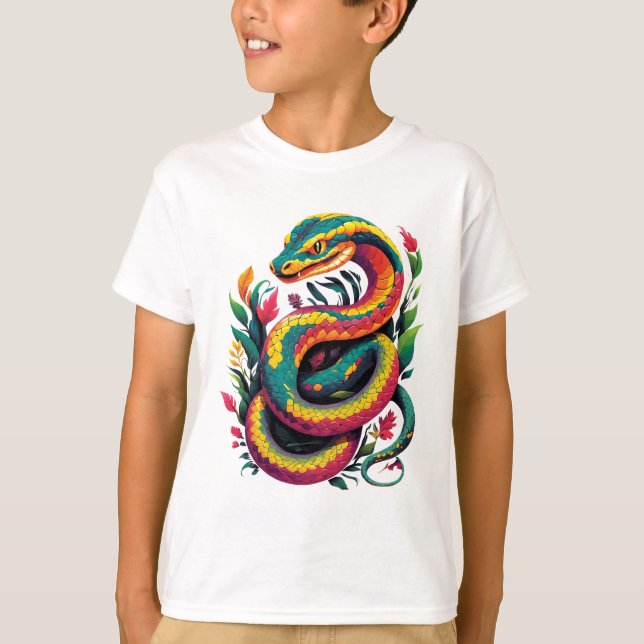 Colorful Snake T-Shirt (Front)