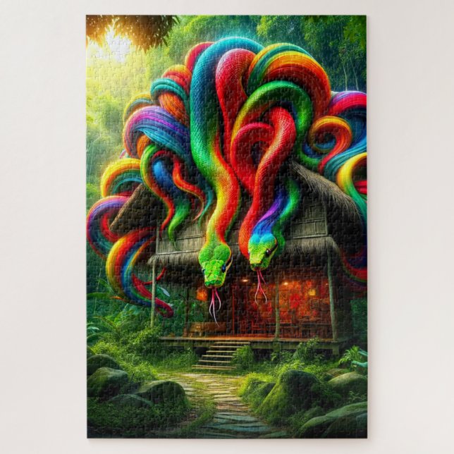 Colorful Snakes Jigsaw Puzzle (Vertical)