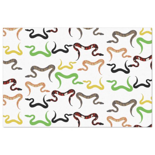 Colorful Snakes Python Reptile Pattern Tissue Paper