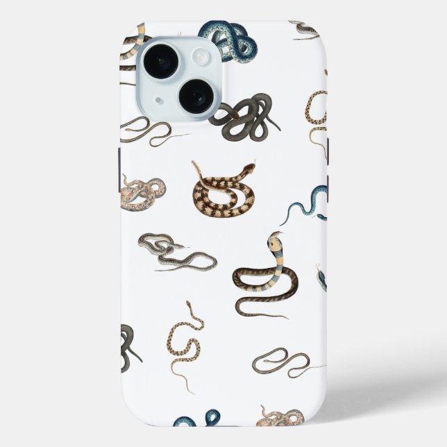 Colorful Snakes Reptile Animal Pattern Case-Mate iPhone Case (Back)