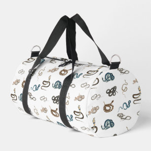 Colorful Snakes Reptile Animal Pattern Duffle Bag