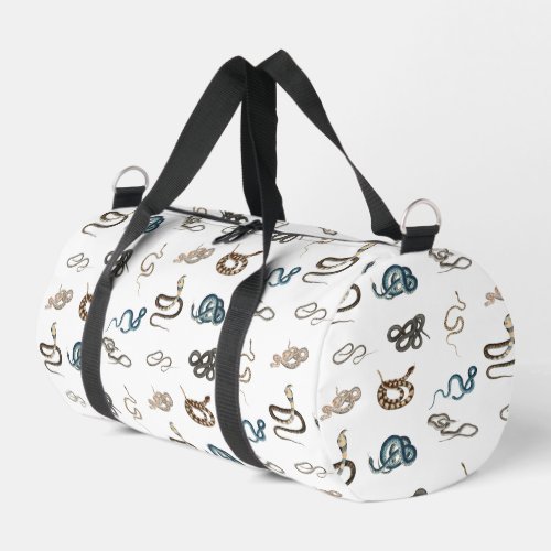 Colorful Snakes Reptile Animal Pattern Duffle Bag