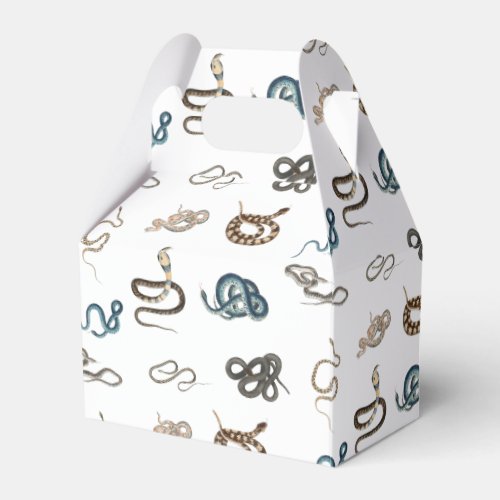 Colorful Snakes Reptile Animal Pattern Favor Boxes