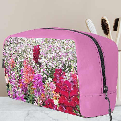 Colorful Snapdragon Garden Floral Dopp Kit