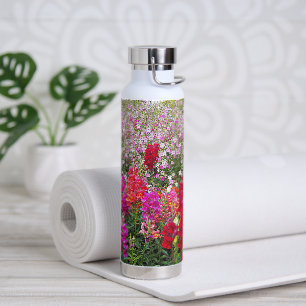 Colorful Snapdragon Garden Floral Water Bottle