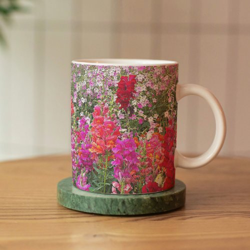 Colorful Snapdragons Garden Floral Coffee Mug