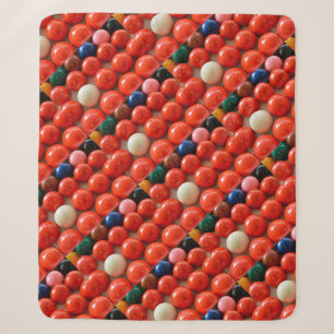 Colorful Snooker Balls, Sherpa Blanket