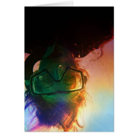 colorful snorkeler cards (Front)