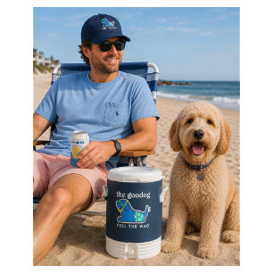 Colorful Snorkeling Dog Beverage Cooler