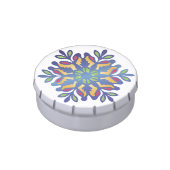 Colorful Snowflake Candy Tin (Side)