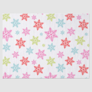 Colorful Snowflake Pattern – Festive Winter Design Tissue Paper